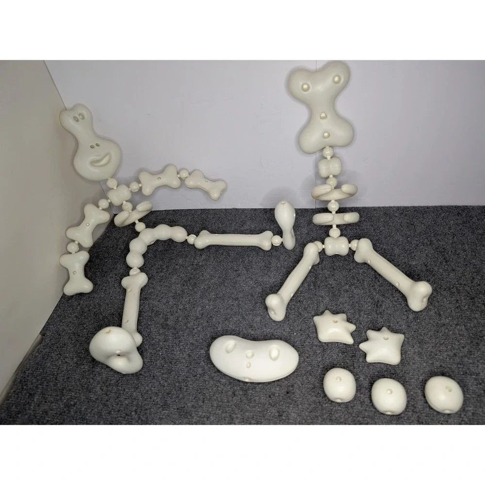 42 Piece Curious Bonz Bones a building bone-anza! 1998 Building Skeleton Incomp.